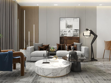 張星：綠地山鼎莊園 140㎡ 現(xiàn)代簡(jiǎn)約